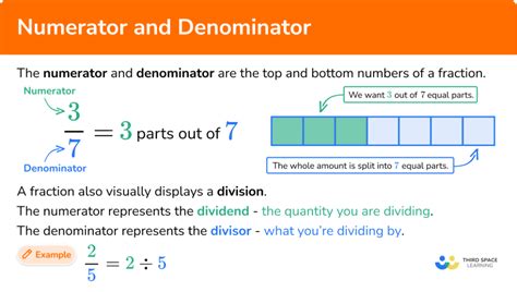 numerator denominator